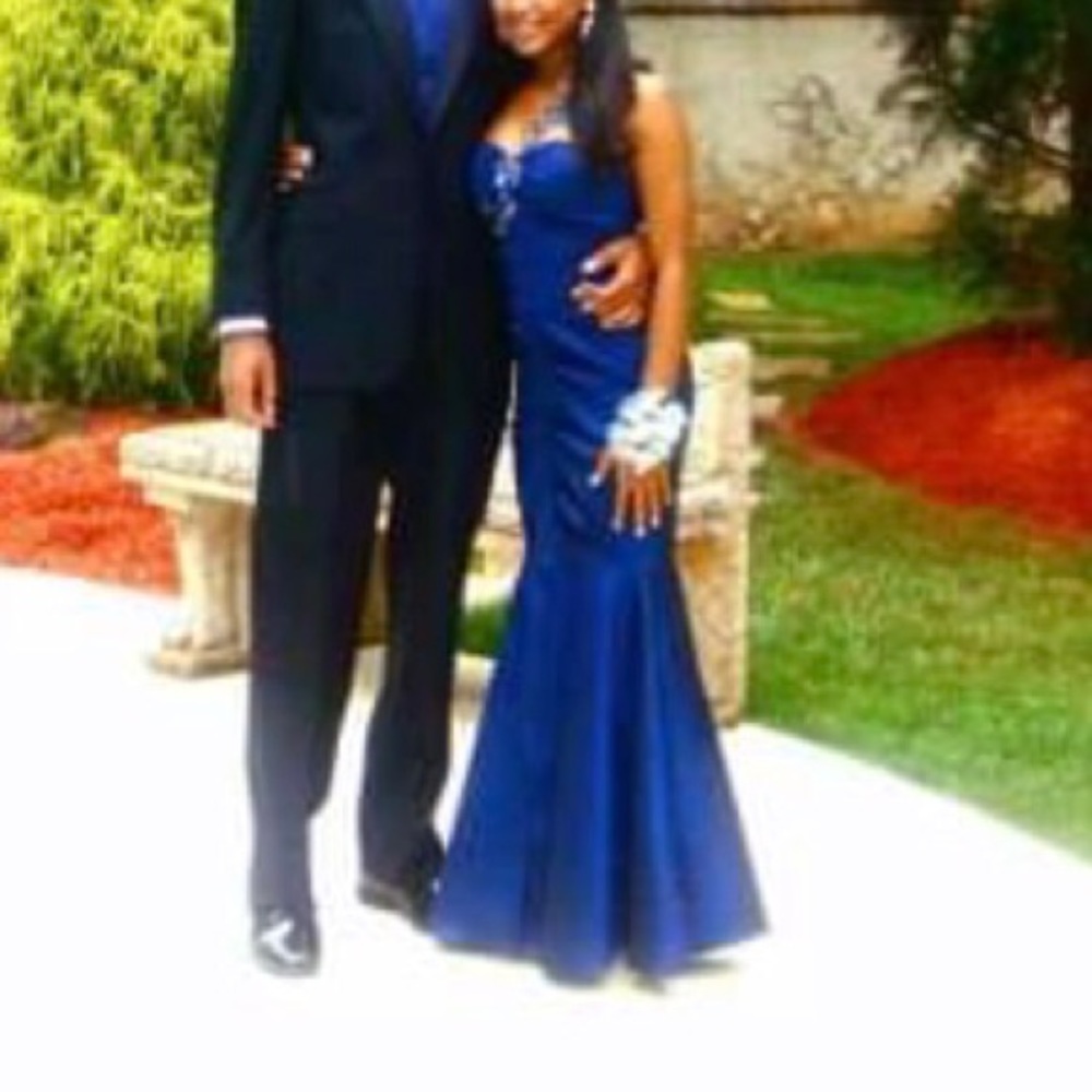 Royal Blue Mermaid Style Prom Dress